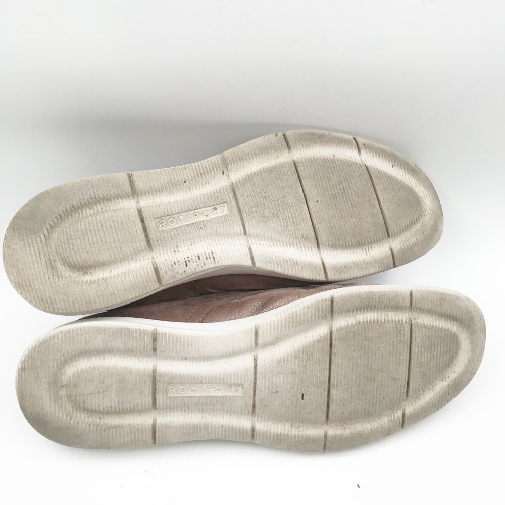 ROCKPORT Shoes Womens 9.5 City Lite Ayva Oxford Leather Pink Suede Sneaker Work - Picture 10 of 10
